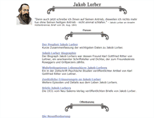 Tablet Screenshot of jakob-lorber.at